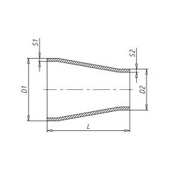 Alüminyum Redüksiyon  90x5mm - 60x5mm EN AW 6082-T6