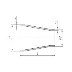 Alüminyum Redüksiyon 200x5mm - 125x5mm EN AW 6082-T6