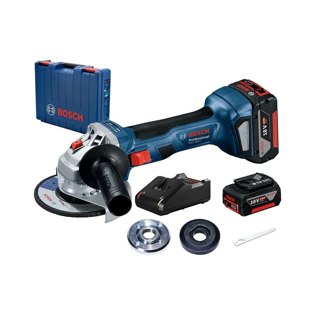 Bosch Professional GWS 180-LI 4.0AH Akülü Taşlama Makinesi