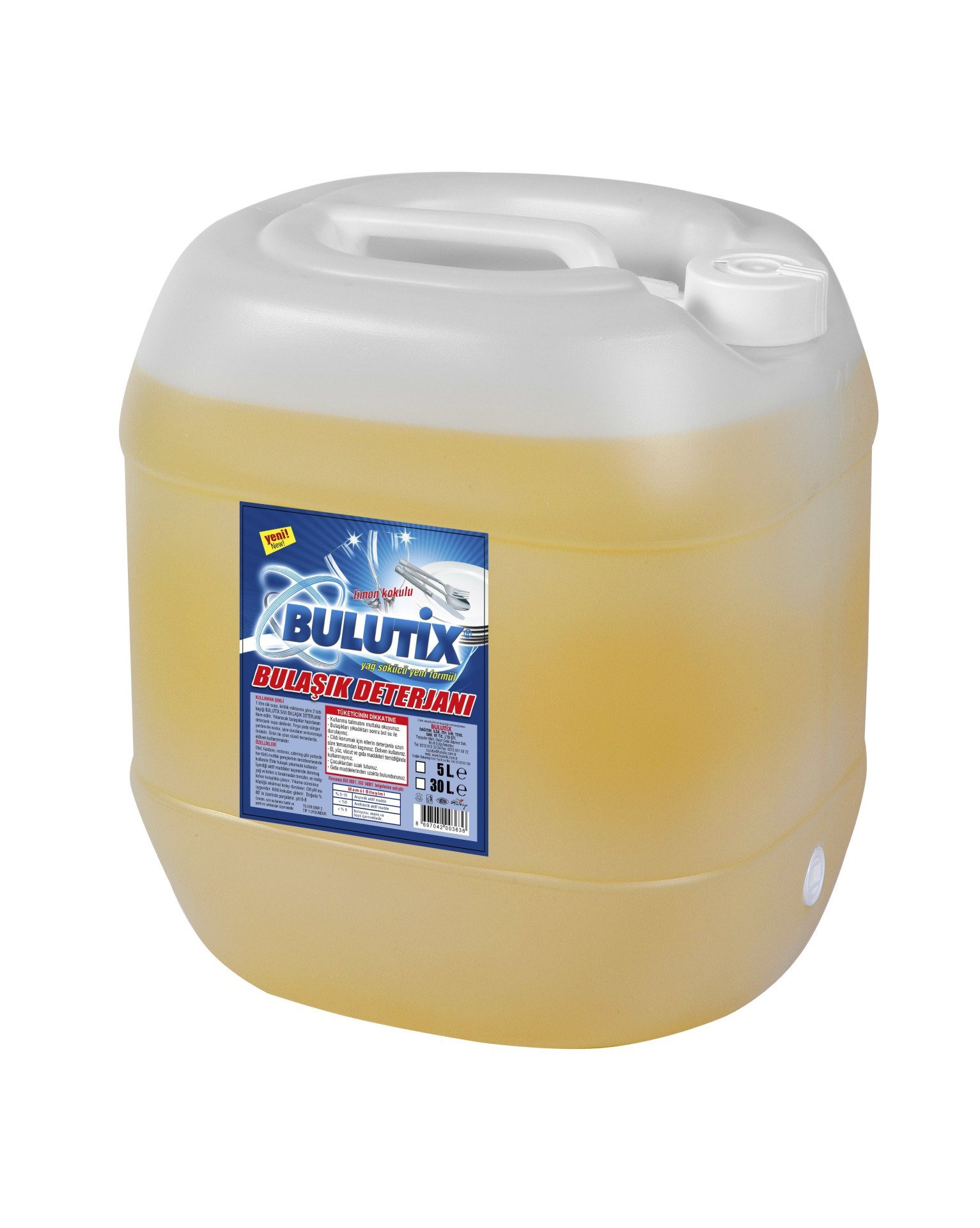 Bulaşık Deterjanı Elde Yıkama Standart Limonlu 30KG