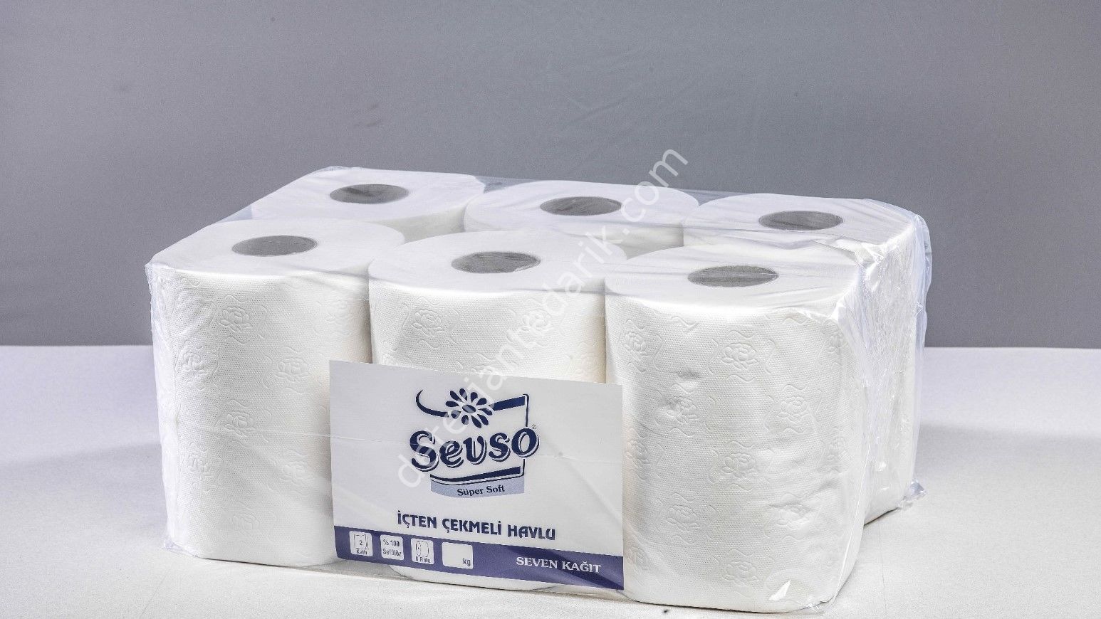 ﻿İçten Çekmeli Kağıt Havlu 6 Rulo 2.5KG