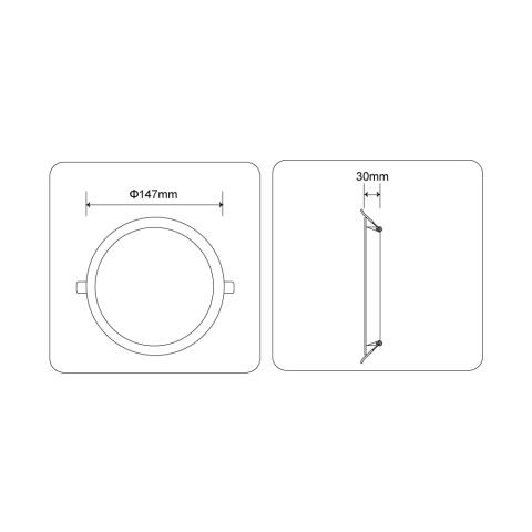 9W Backlight Led Panel - 4000K DD512 N