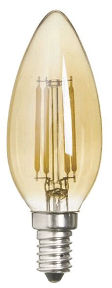 Toledo Retro Candle Gold 4W 2500K E14 Duy 400 Lümen Led Buji Ampul DS80731