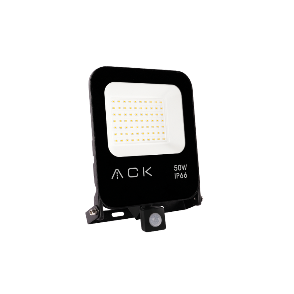 50W Sensörlü Led Projektör - 6500K