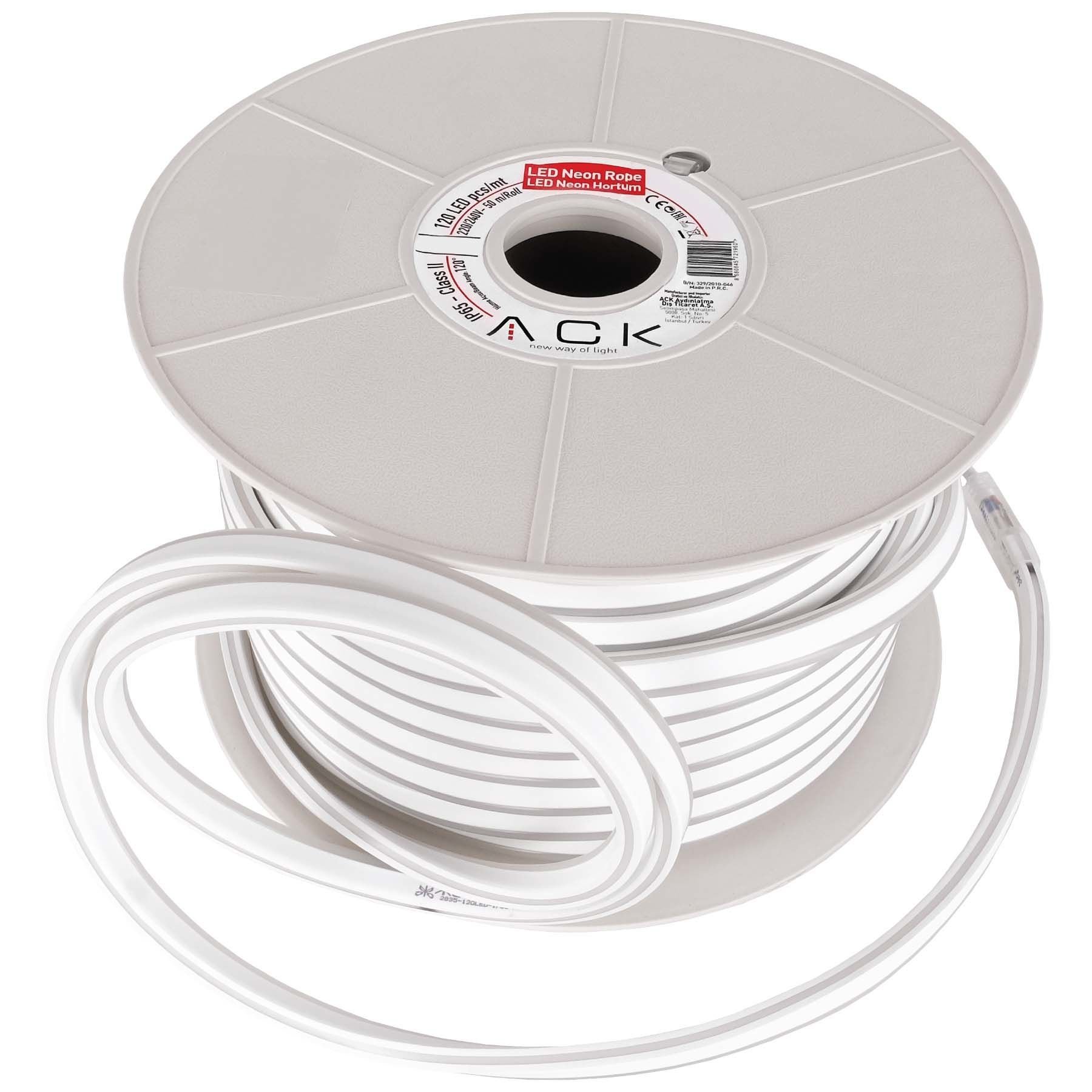 220V Dış Mekan 120 Led/Mt 7,5W/Mt Neon Led