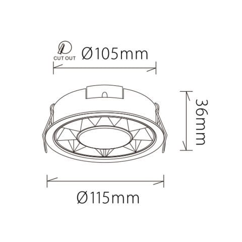 Led Spot DS501 B&S