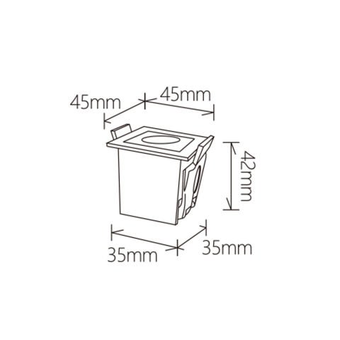 1'li Led Spot DS473 B