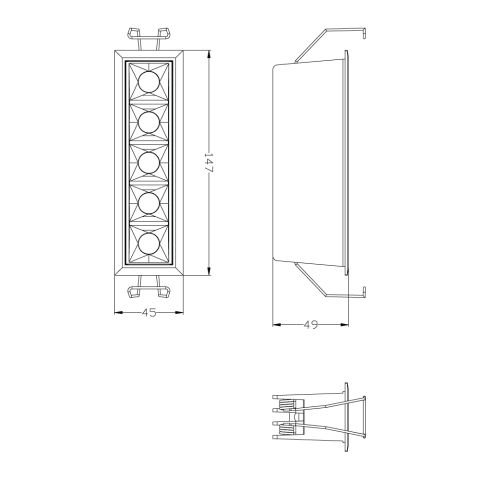 5'li Led Spot DS485 S