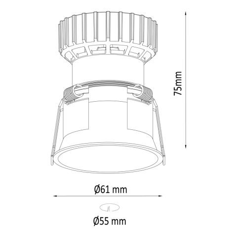 Sabit Led Spot DS555 S