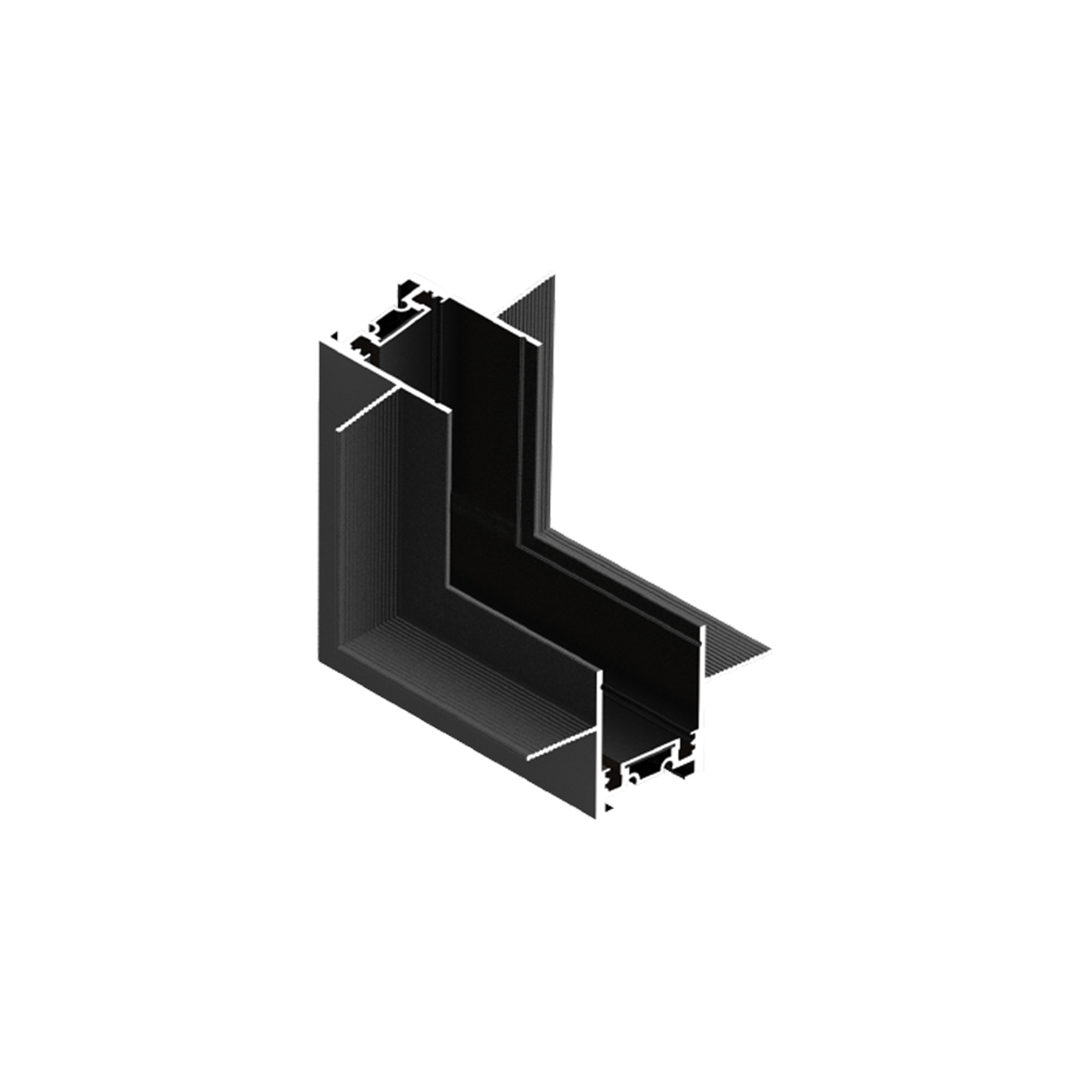 DL45 Magnetik Sıva Altı Trimless Alüminyum Ray 90 Derece Dikey Bağlantı Aparatı
