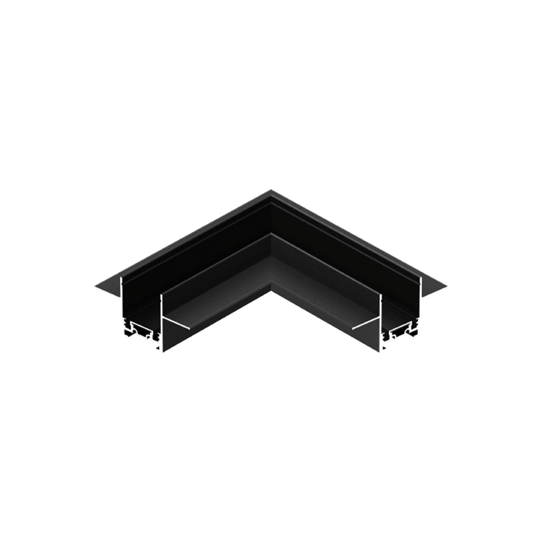 DL45 Magnetik Sıva Altı Trimless Alüminyum Ray 90 Derece Yatay Bağlantı Aparatı