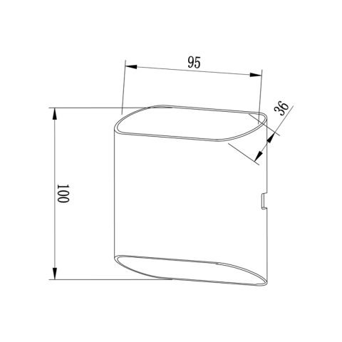 Led Aplik DW448 B