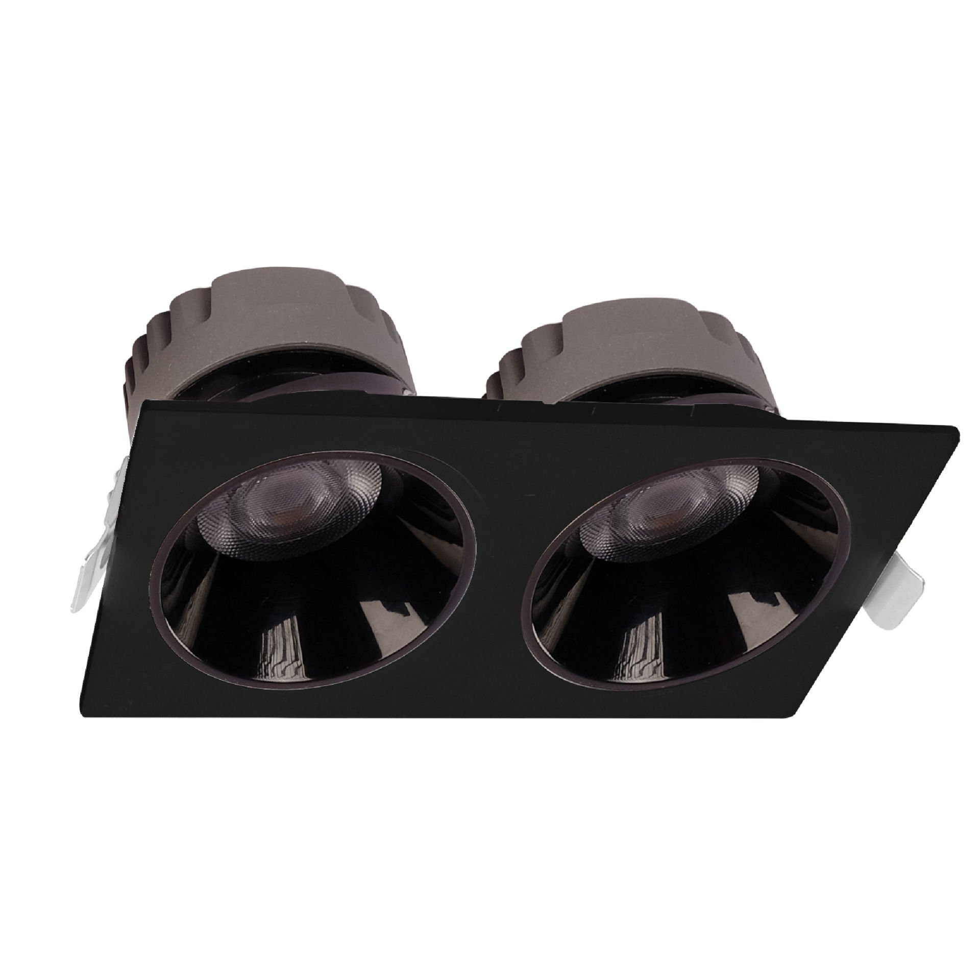 2x25W Sıva Altı Led Spot Armatür - Siyah