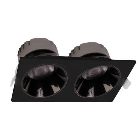 2x25W Sıva Altı Led Spot Armatür - Siyah