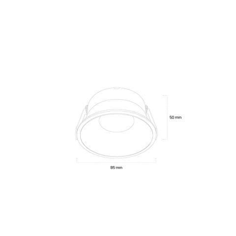 8W Sıva Altı Led Spot Armatür - Beyaz