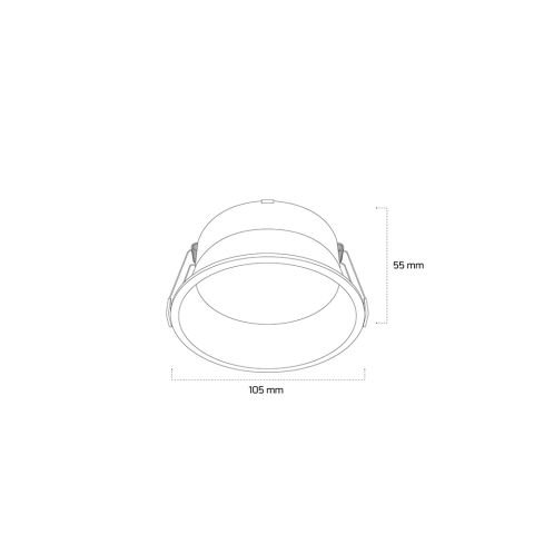 14W Sıva Altı Yuvarlak Backlight Led Armatür