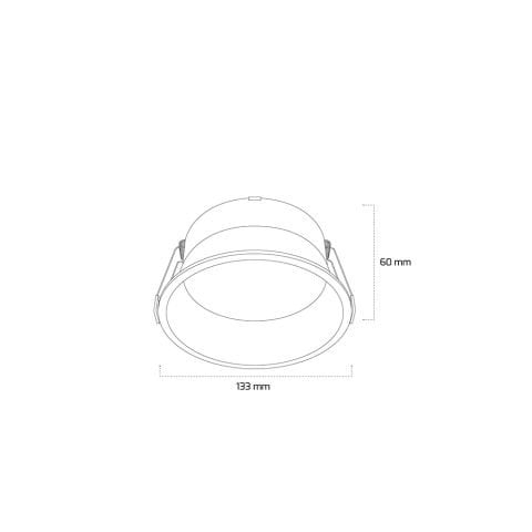 18W Sıva Altı Yuvarlak Backlight Led Armatür