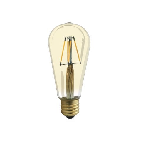 4W 2200K E27 Duy 360 Lümen ST64 Led Rustik Ampul