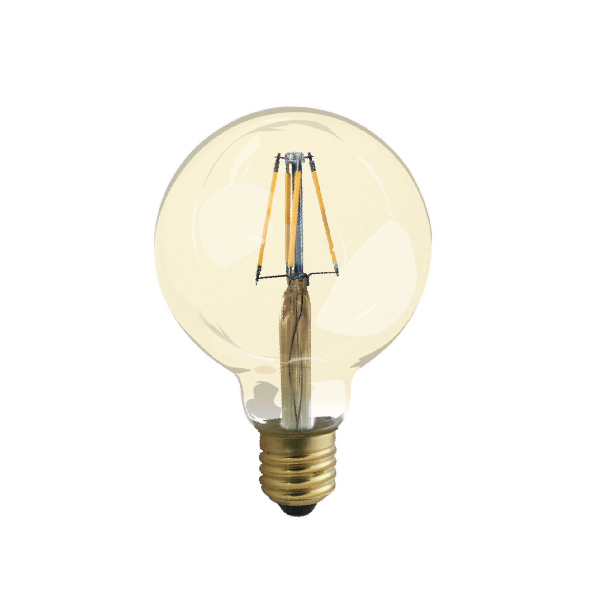 4W 2200K E27 Duy 360 Lümen G95 Led Rustik Ampul