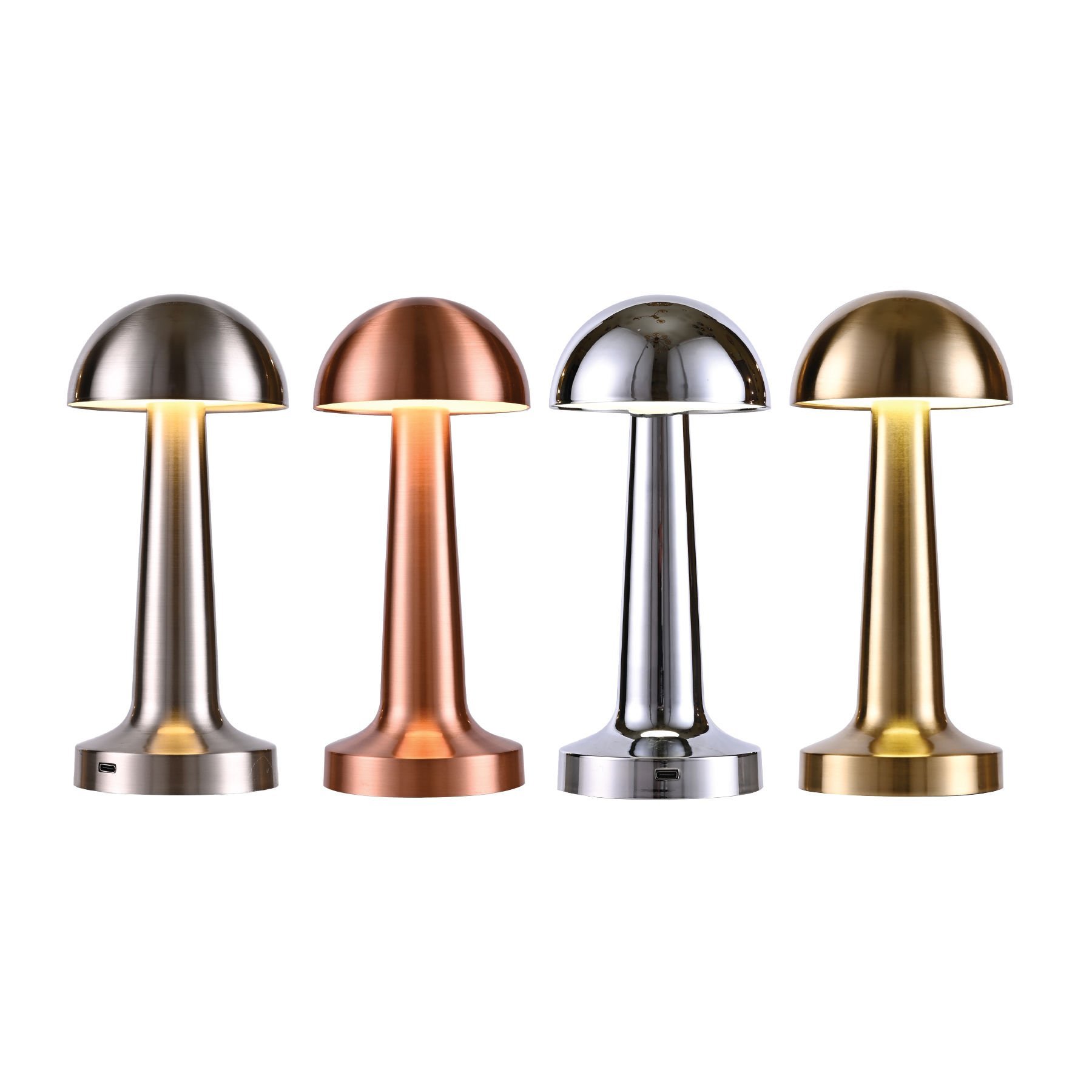 Led Dokunmatik Metal Masa Lambası - Gold