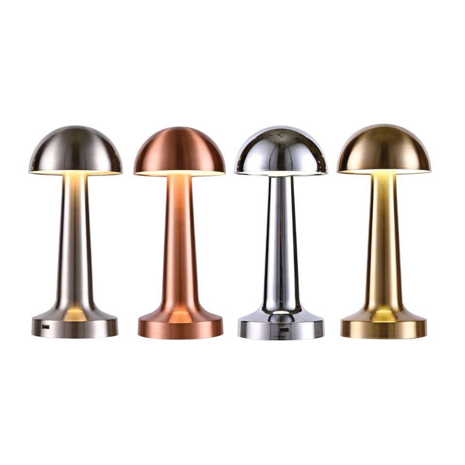 Led Dokunmatik Metal Masa Lambası - Gold