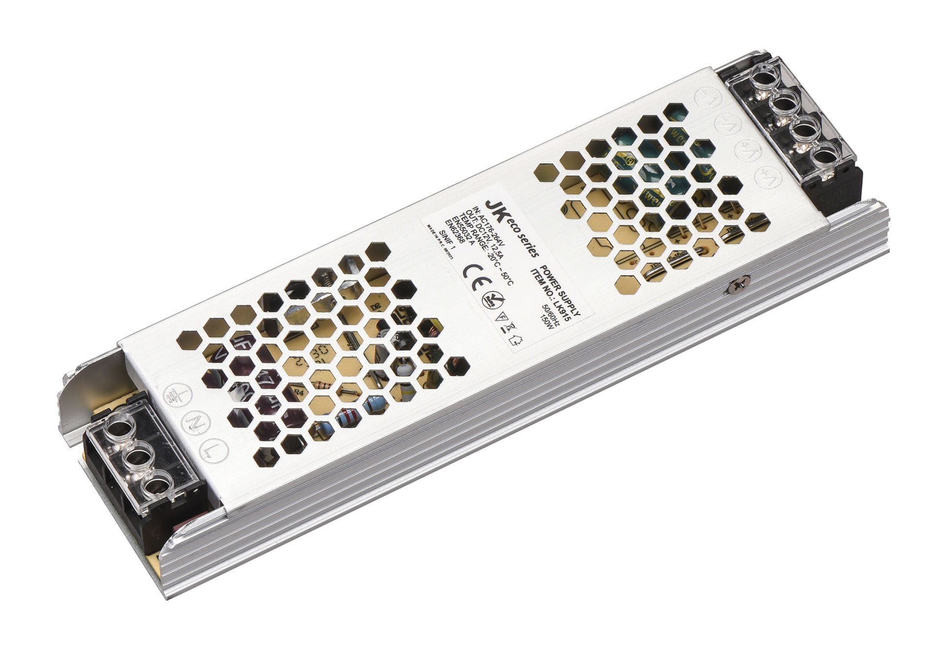 150W/12V DC 12,5A Slim SMPS Led Sürücü DK915