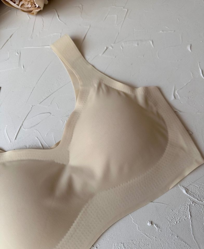 Carla Balensiz Dikişsiz Push-up Invisible Ice-Silk (Görünmez) Sütyen - İthal Bra Ten Rengi - XL