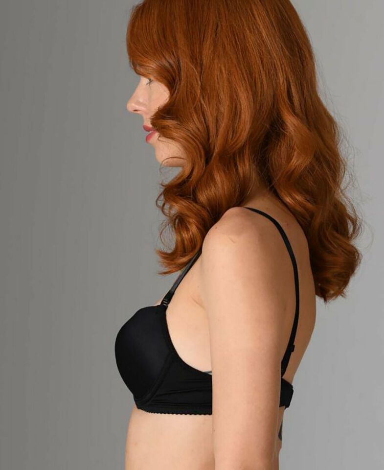 NBB Destekli Push-up Balenli Klasik Kesim Cuplı Basic Sütyen- 3525 Siyah - 75B