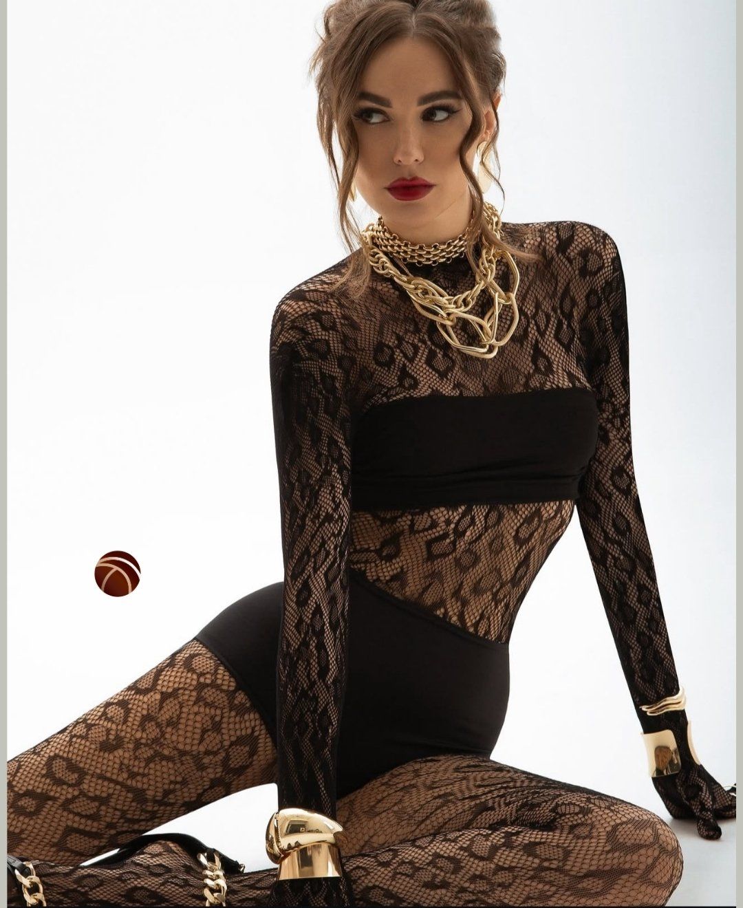 CatWoman Leopar Desen Transparan Sırt Dekolteli Eldivenli Tüm Vücut Çorabı/Bodysuit Siyah - Standart