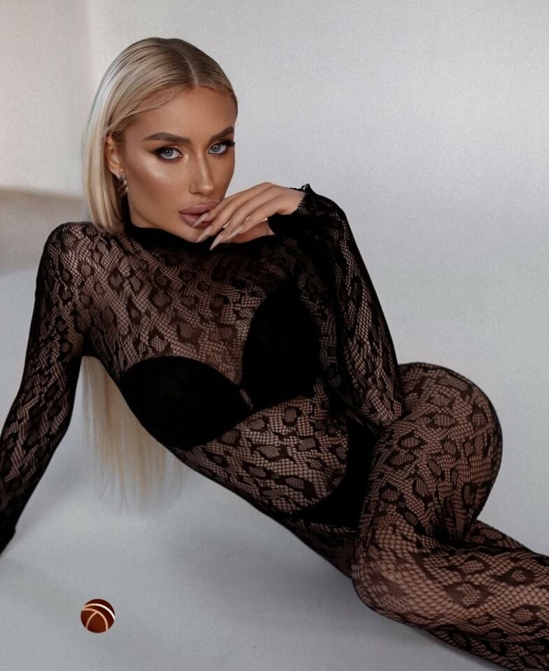 CatWoman Leopar Desen Transparan Sırt Dekolteli Eldivenli Tüm Vücut Çorabı/Bodysuit Siyah - Standart