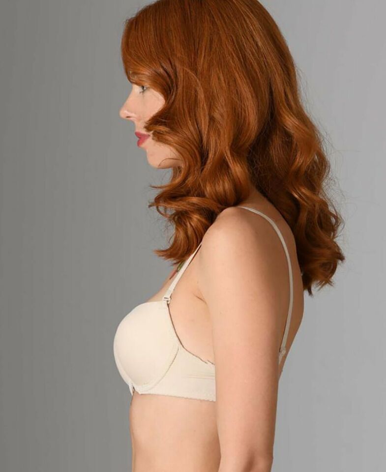 NBB Destekli Push-up Balenli Klasik Kesim Cuplı Basic Sütyen- 3525 Ten Rengi - 75B