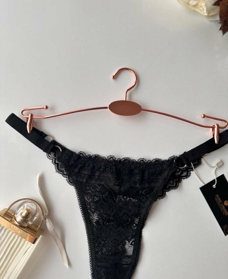 Intive Mila Halka Detaylı Transparan Dantel Tanga