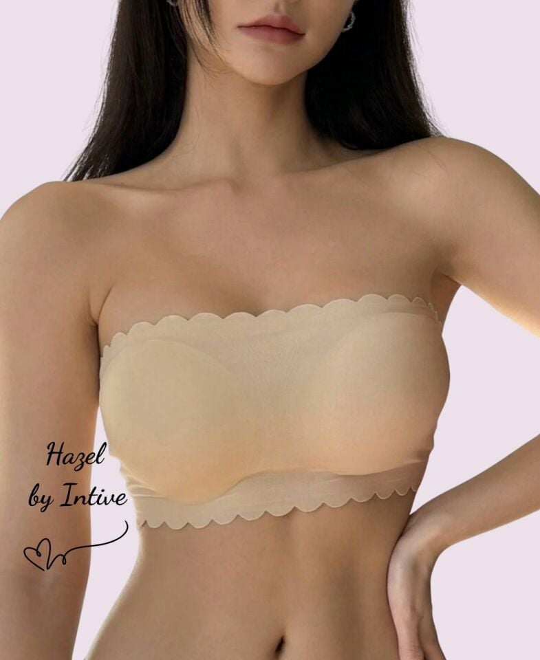 Hazel Silikonlu Askısız Balensiz Lazer Kesim Dikişsiz Çıkarılabilir Padli İthal Straplez Sütyen Hazel Silikonlu Askısız Balensiz Lazer Kesim Dikişsiz Çıkarılabilir Padli İthal Straplez Sütyen