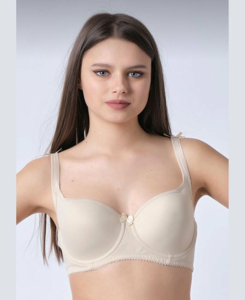 NBB Toparlayıcı Şekillendirici Balenli Basic Sütyen (B-C-D cup) -3613 Ten Rengi - 100C