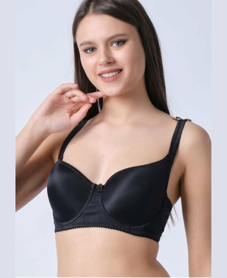 NBB Toparlayıcı Şekillendirici Balenli Basic Sütyen (B-C-D cup) -3613 Siyah - 80C