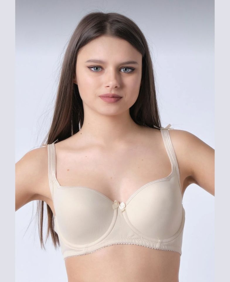 NBB Toparlayıcı Şekillendirici Balenli Basic Sütyen (B-C-D cup) -3613 Ten Rengi - 80C