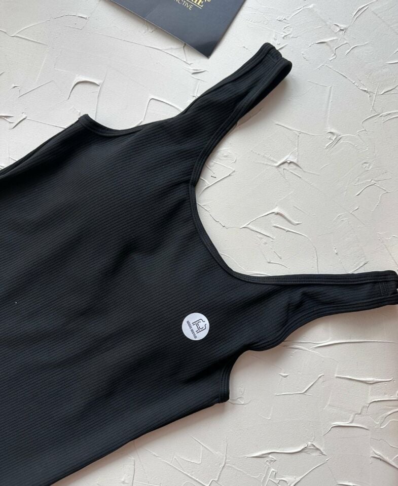 Aurafit Kalın Askılı Fitilli Padli Sütyensiz Giyilebilen Giy-Çık Büstiyer -5058 Siyah - M/L
