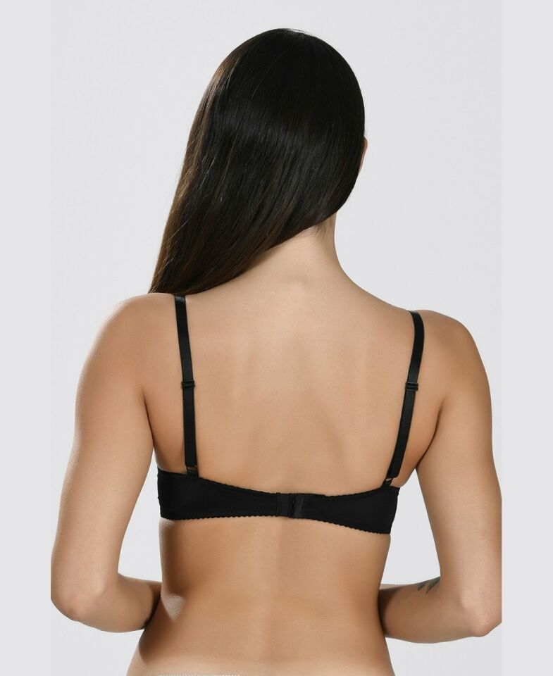NBB Full Push-up Destekli Basic Klasik Kesim Sütyen-3630 Siyah - 70