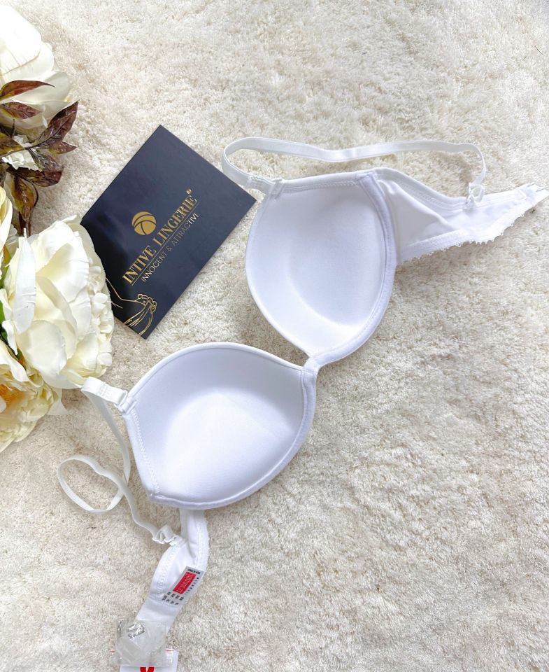 Le Jardin Fleur Basic Push-up Aksesuar Detaylı Sütyen-7055 Beyaz - 75B