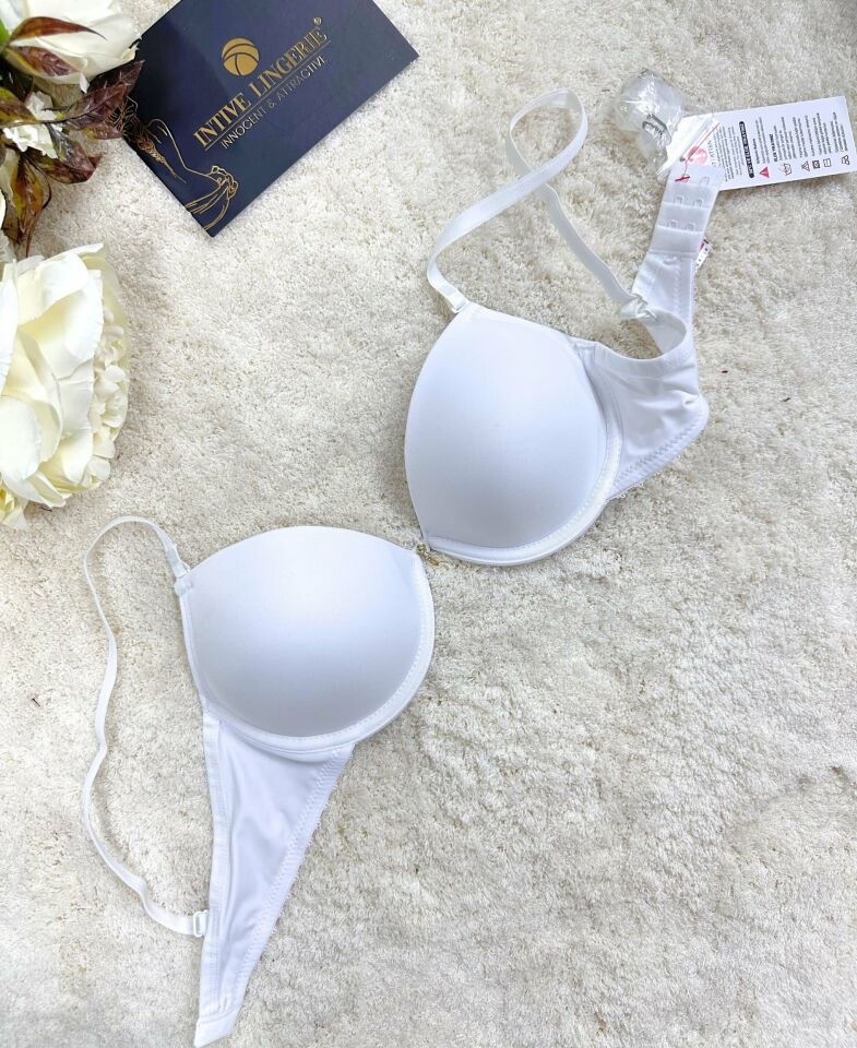 Le Jardin Fleur Basic Push-up Aksesuar Detaylı Sütyen-7055 Beyaz - 80B