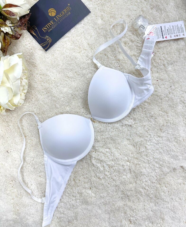 Le Jardin Fleur Basic Push-up Aksesuar Detaylı Sütyen-7055 Beyaz - 85B