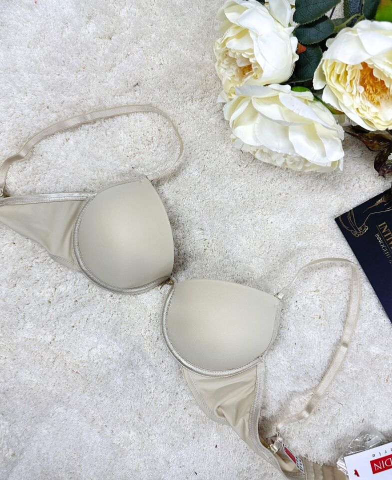 Le Jardin Fleur Basic Push-up Aksesuar Detaylı Sütyen-7055 Ten Rengi - 80B