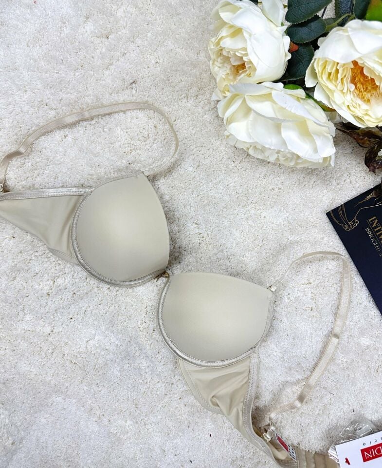 Le Jardin Fleur Basic Push-up Aksesuar Detaylı Sütyen-7055 Ten Rengi - 85B