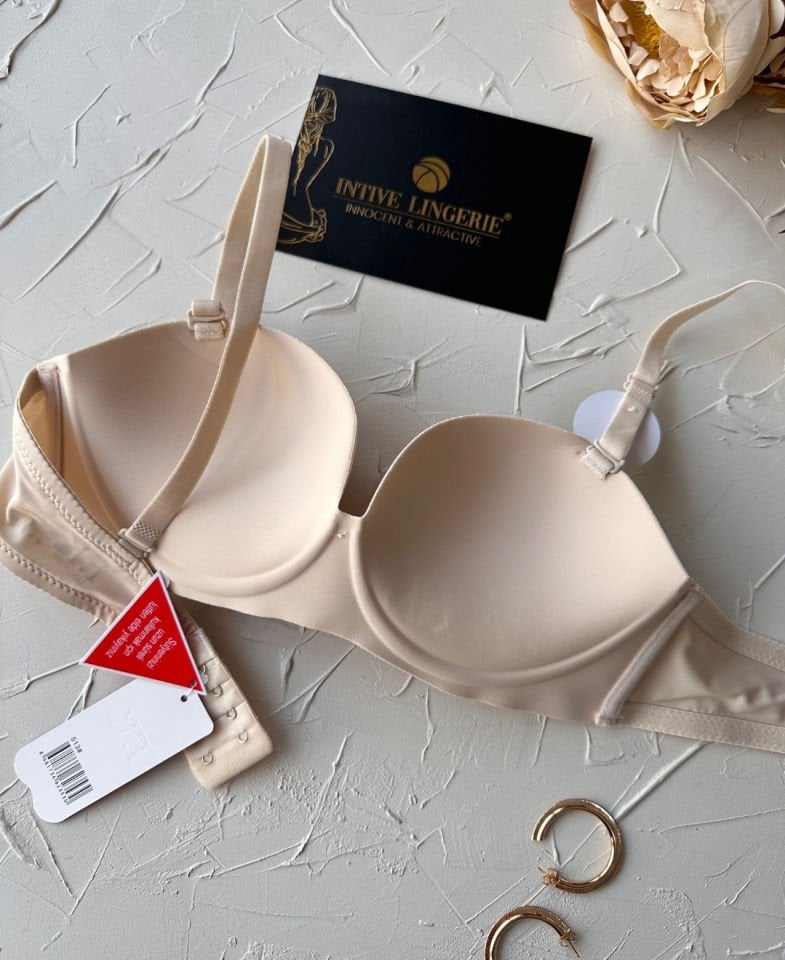 Violet Dikişsiz Lazer Kesim Double Push-Up Balensiz İz Belli Etmez Straplez Kesim Kaliteli Sütyen
