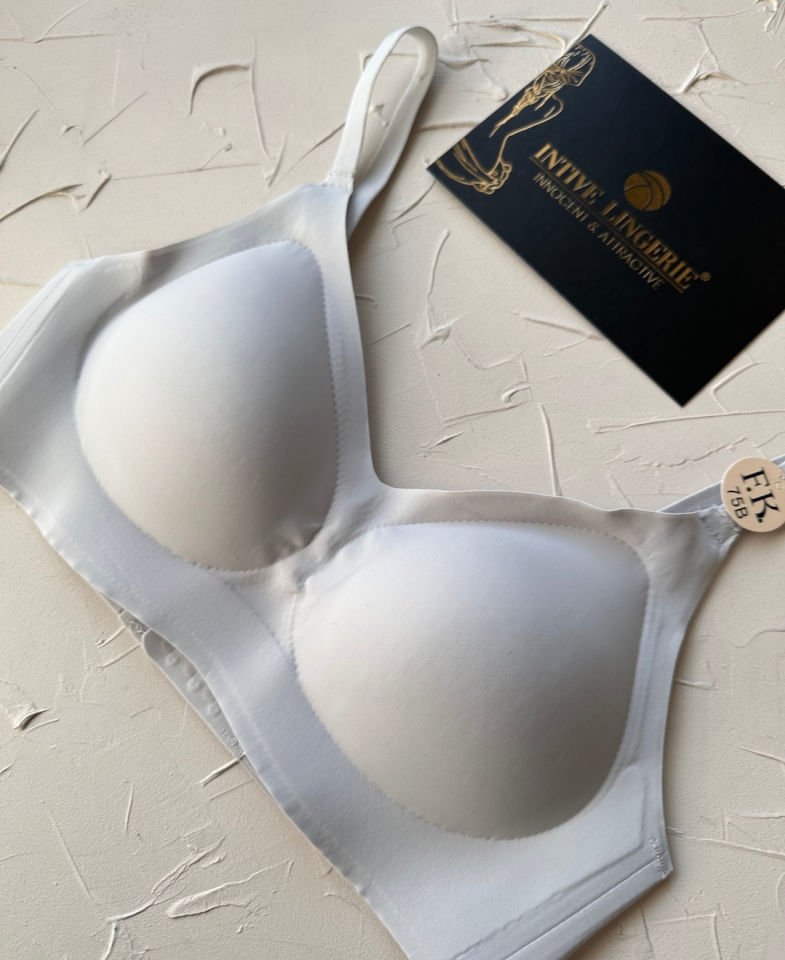 Carma İthal Balensiz Dikişsiz İce-Silk Yarı Push-up İnce Askılı Sütyen Buz Mavisi - XL