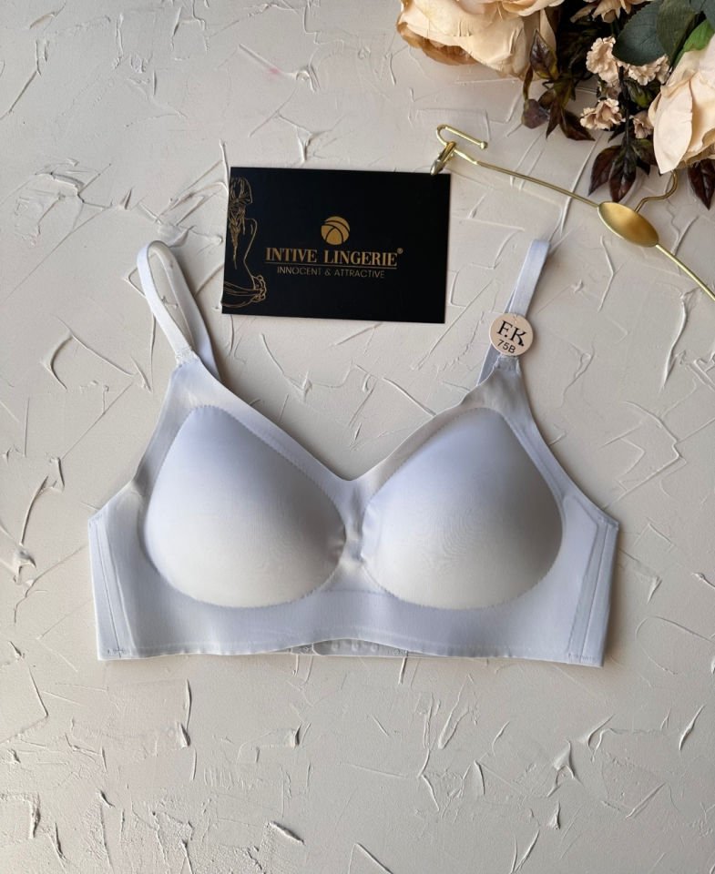 Carma İthal Balensiz Dikişsiz İce-Silk Yarı Push-up İnce Askılı Sütyen Buz Mavisi - XL