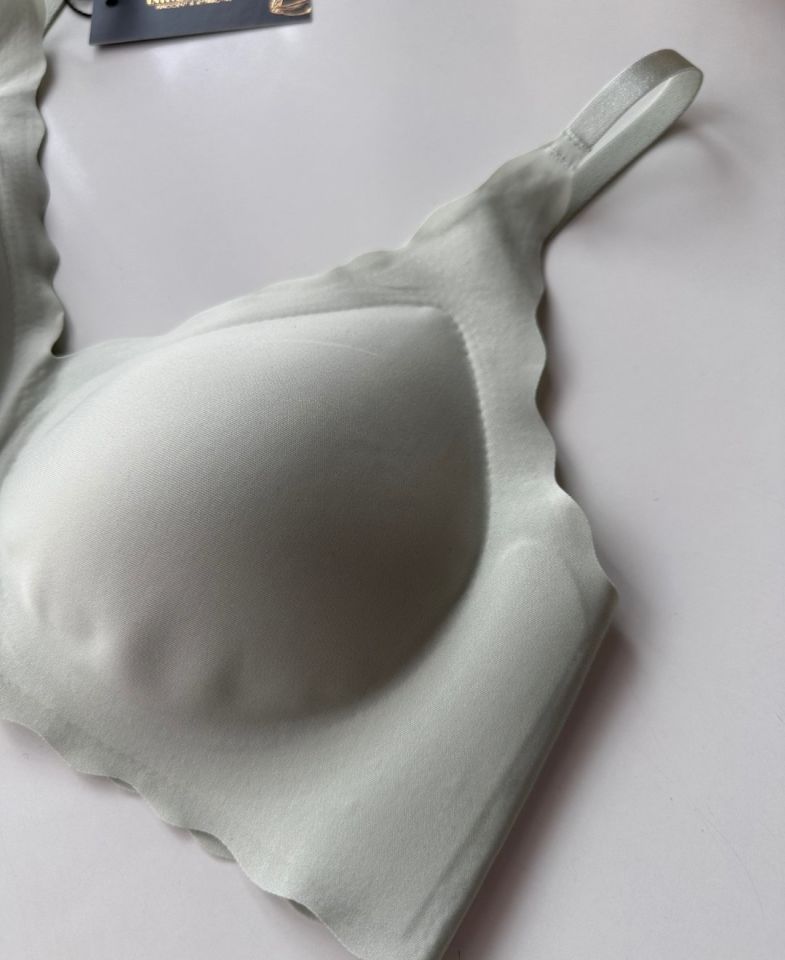Carla İthal Lazer Kesim Dikişsiz Çıkarılabilir Padli Destekli Rahat Sütyen/Bralet -82 Su Yeşili - S