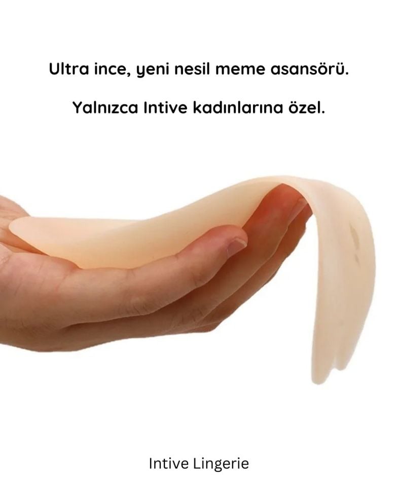 Intive Yeni Nesil Lazer Kesim Silikon Ultra İnce Meme/Göğüs Asansörü-1317 Ten Rengi - L/XL