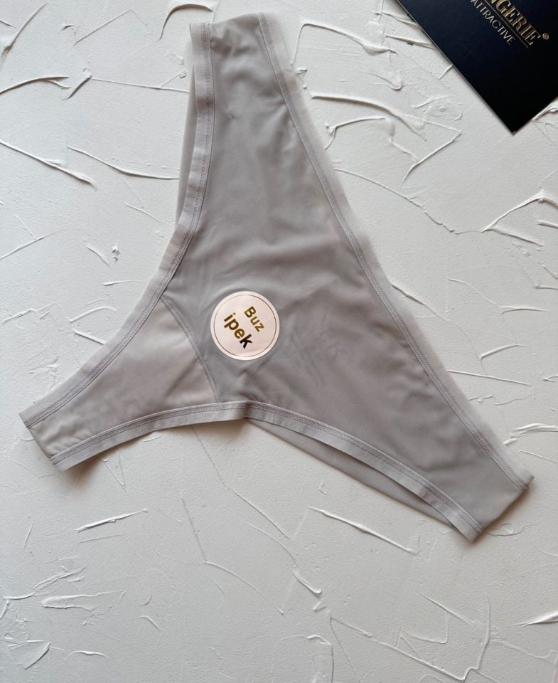 Intive FK İthal Buz İpek Ağı Pamuklu Nefes Alan Günlük Kullanım Rahat Tanga-2927 Bej - L/XL