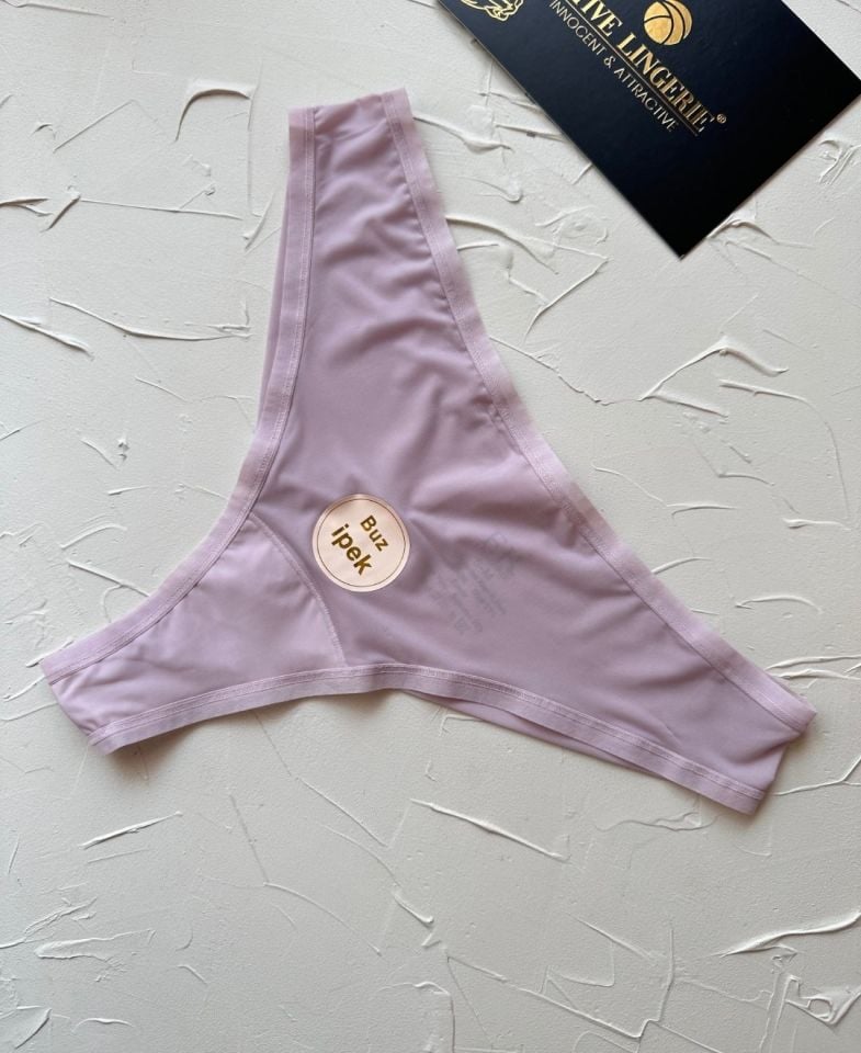 Intive FK İthal Buz İpek Ağı Pamuklu Nefes Alan Günlük Kullanım Rahat Tanga-2927 Lila - L/XL